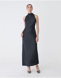 Forcast - Delilah Bias Satin Dress