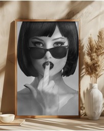 Olive et Oriel - Kiss This by David Drake Art Print