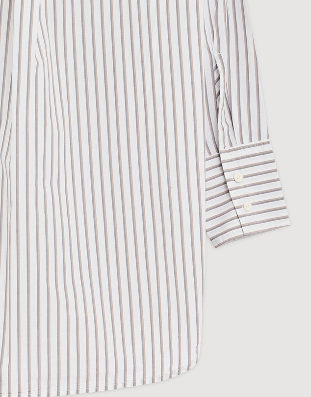 Revibe - Repaired Assembly Label Womens Cotton Stripe Shirt - AU XXS/XS