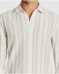 yd. - Island Stripe Textured Shirt