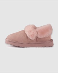 AusWooli Ugg Boots - Coogee Sheepskin Wool Ankle Slippers