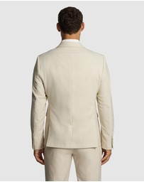 yd. - Koda Slim Fit Double Breasted Stretch Suit Jacket