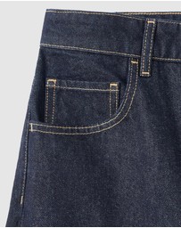 M.N.G - Barrel Mid-Rise Rinse Wash Jeans
