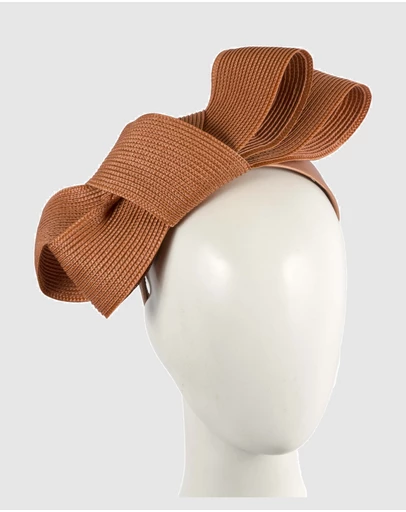 Max Alexander - Rust Bow Racing Fascinator