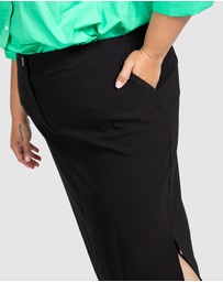 Love Your Wardrobe - Tyra Bengaline Midi Skirt