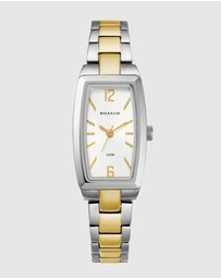 Maxum - Fanta Re-Issue - Silver Tone Case, White Dial & Duo Tone Bracelet