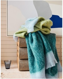 St Albans - Mohair Throw Everglades