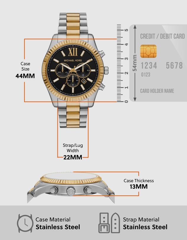 Michael Kors - Lexington Two Tone Chronograph Watch
