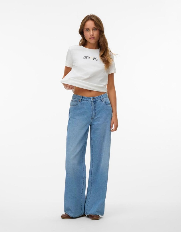 Vero Moda - Remy Mid Rise Wide Jeans