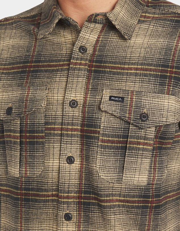 RVCA - Mens Huges Flannel Long Sleeve Shirt