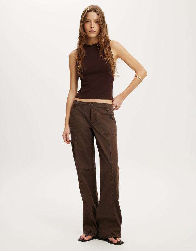 Cotton On - Lexi Low Rise Utility Pants