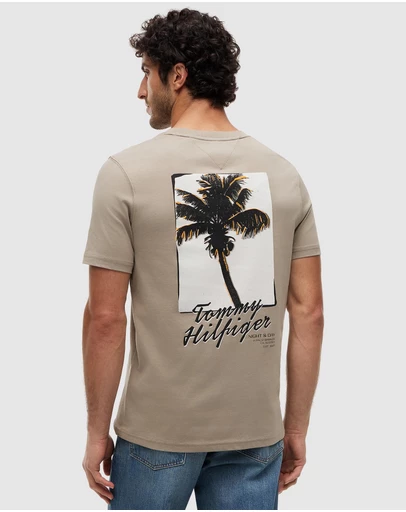 Tommy Hilfiger - Back Photo Print Jersey T-Shirt