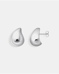 THOMAS SABO - Organic drop-shaped ear studs silver