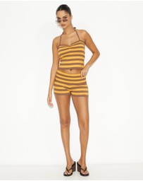 Dazie - Calor Stripe Knit Tank