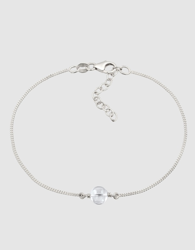 Elli Jewelry - Rock Crystal Bracelet in 925 Silver