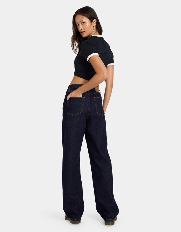 Volcom - Womens Stoned BF High Rise Denim Jeans