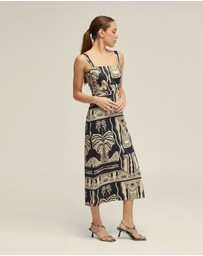 Oxford - Margot Printed Dress
