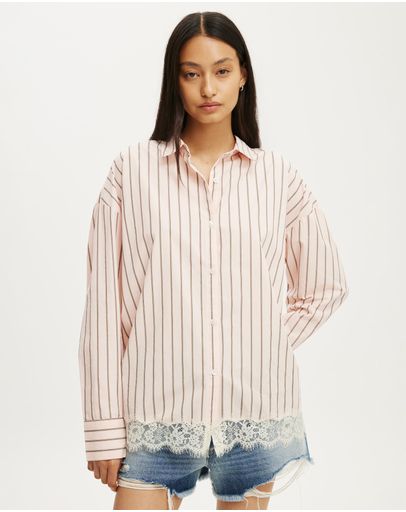Pink Mocha Stripe