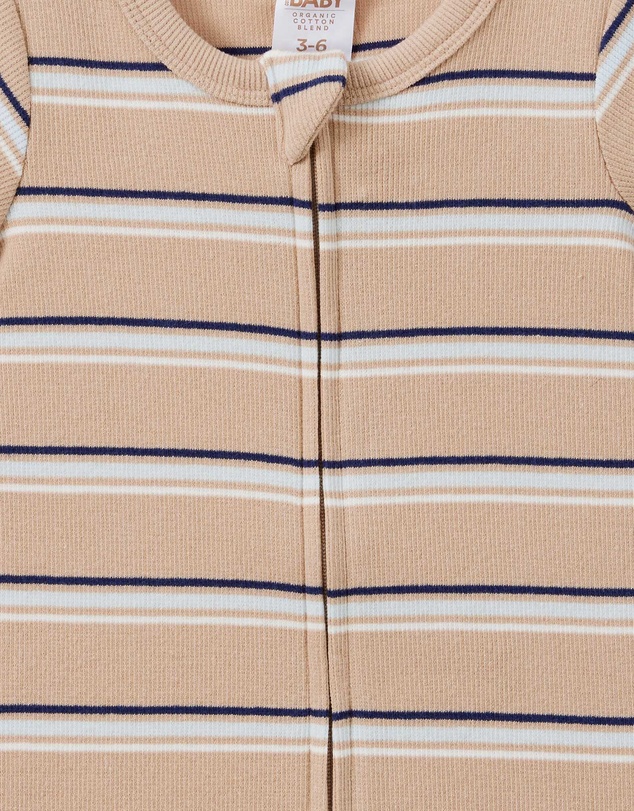Cotton On Kids - Growie Short Sleeve Zip Romper