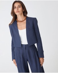 Forcast - Ami Cropped Linen Jacket