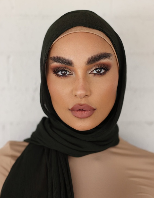 Mod Squad - Rayon Hijab Frayed Edge - Forest