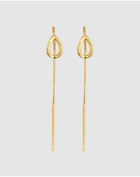 Elli Jewelry - Earrings Hanger 925 Sterling Silver Gold-Plated