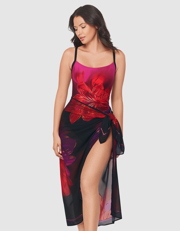 Miraclesuit Swimwear  - Petali Rosa Sarong Beach Coverup