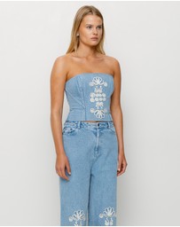 The Wolf Gang - El Toro Denim Bustier