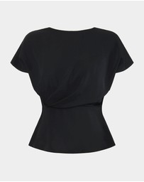Forcast - Bonnie Gathered Peplum Top