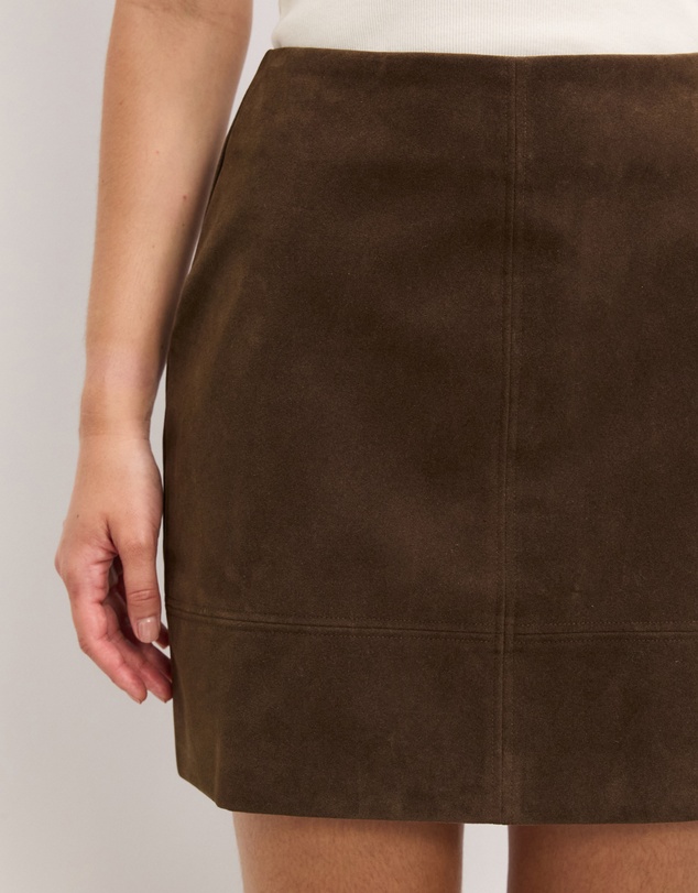 The Fated - Corina Suede Mini Skirt