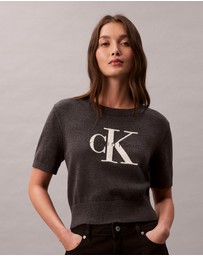 Calvin Klein Jeans - Monologo Cropped Jumper