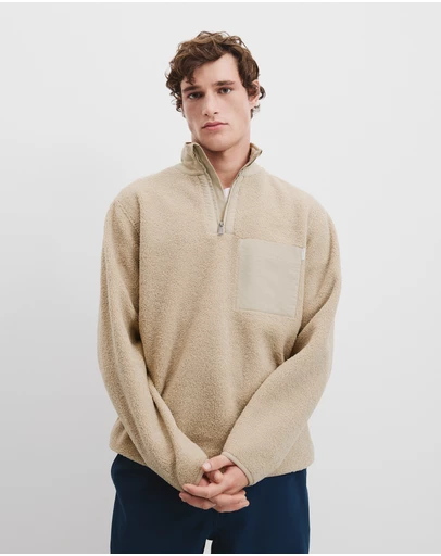 Country Road - Polyester Half Zip Sweat