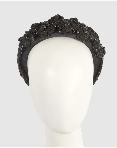 Max Alexander - Black Racing Fascinator Headband