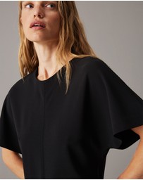 Calvin Klein - Tailored Viscose Shift Dress