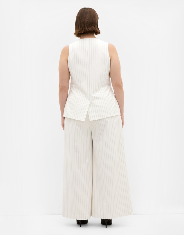 City Chic - Pinstripe Contrast Vest