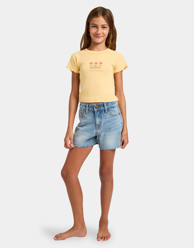Billabong - Girls 8 to 16 Palm Dreams Ringer T-Shirt