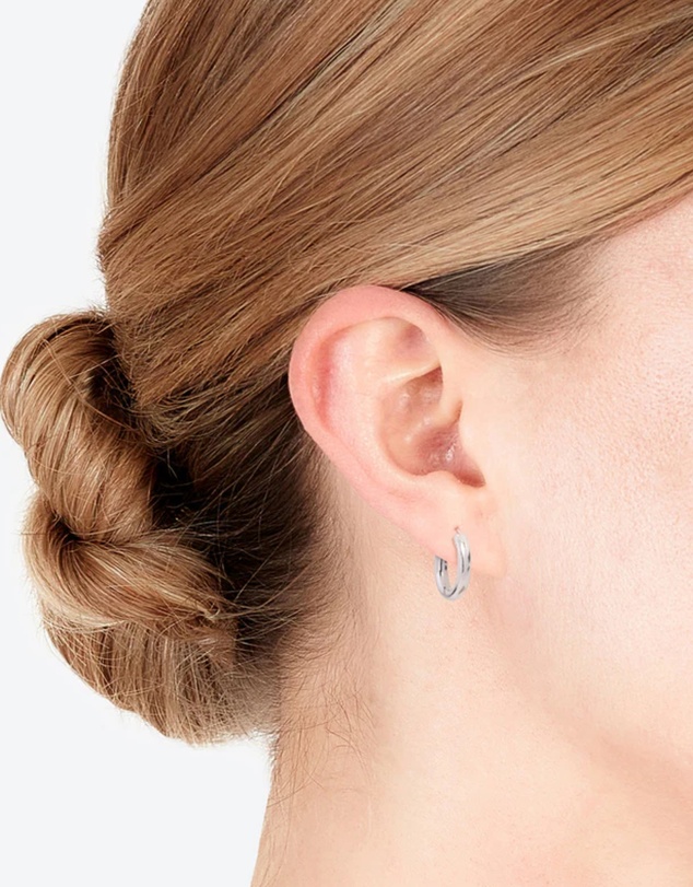 Lovisa - Sterling Silver Chunky Huggie Earrings