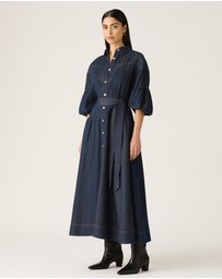 MOS The Label - Cleo Denim Shirt Dress