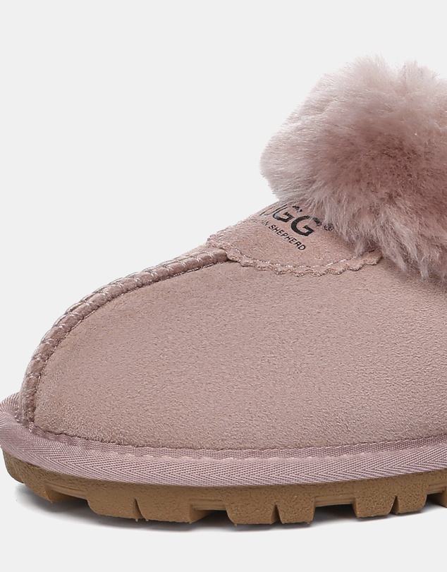 EVERAU - Australian Shepherd Ugg Waffle Slipper Sheepskin Upper House Shoes