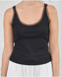 FRIEND of AUDREY - The Cotton Mesh Tank