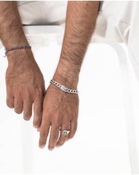 Kuzzoi - ICONIC EXCLUSIVE - Bracelet Men Curb Chain Box in 925 Sterling Silver