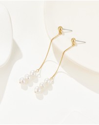 Mestige - Mallorca Drop Earrings - 18K Gold Plated