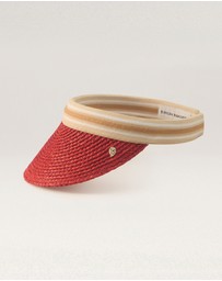 Helen Kaminski - Bianca 8 Raffia Stripe Visor