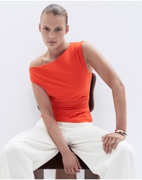 UNISON - Draped Off Shoulder Top