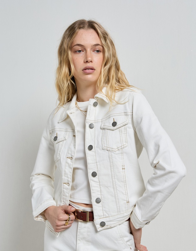 DRICOPER DENIM - Dita Ivory Denim Jacket