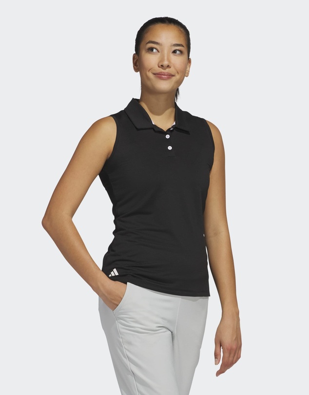 adidas Performance - Solid Ottoman Polo Shirt Womens