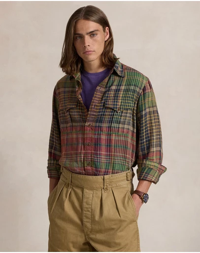 Polo Ralph Lauren - Classic Fit Plaid Linen Workshirt