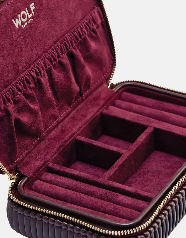 Wolf - Wolf Bella Travel Zip Case Bordeaux