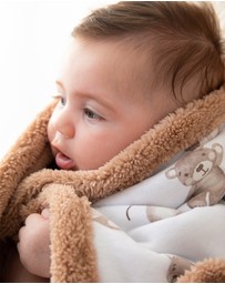 Living Textiles - Sherpa Blanket - Cuddly Bear
