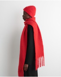 COS - Fringed Brushed-Mohair Scarf